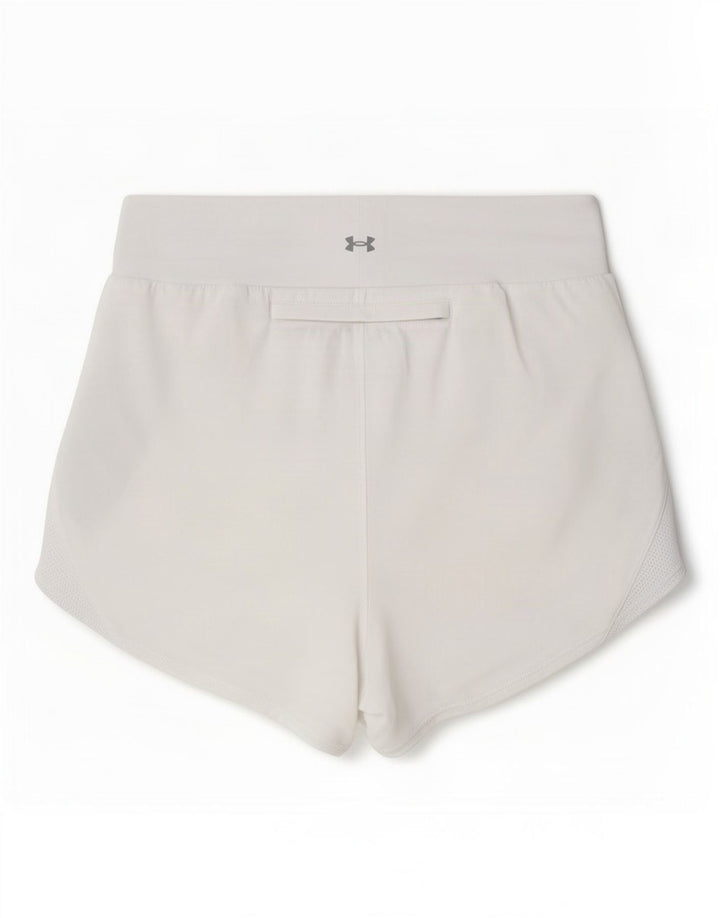 Under Armour Sportsshorts til kvinder UK 10 Small White Colourblock Polyester