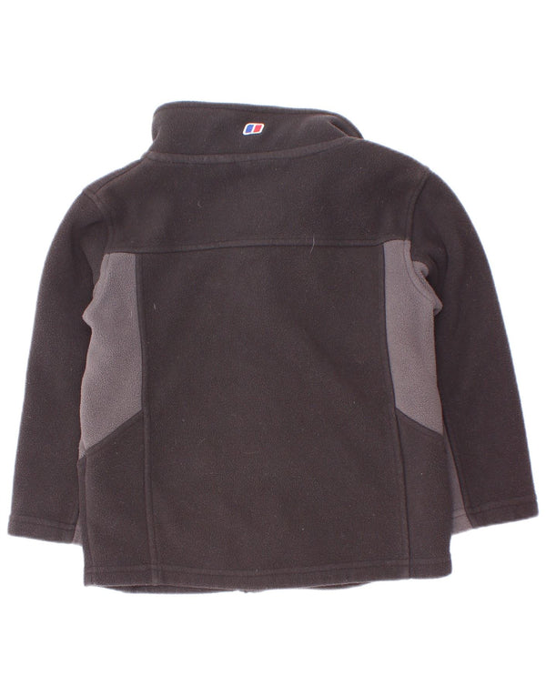 Bergans Boys Fleecejakke 5-6 år Sort Colourblock Polyester