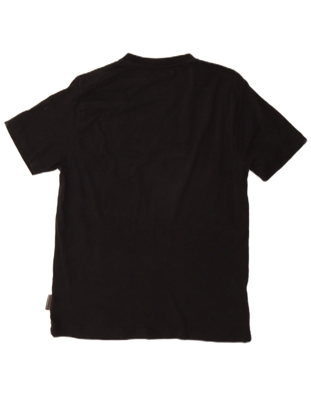 French Connection Dame Grafisk T-Shirt Top UK 14 Medium Sort Bomuld