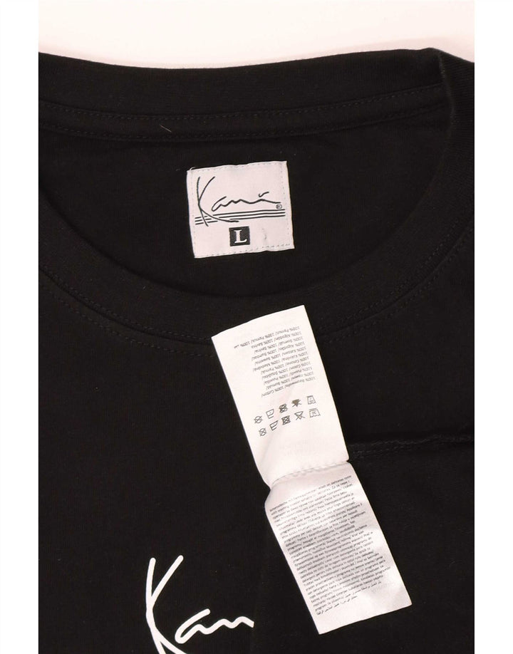 Karl Kani Herre T-Shirt Top Stor Sort Bomuld