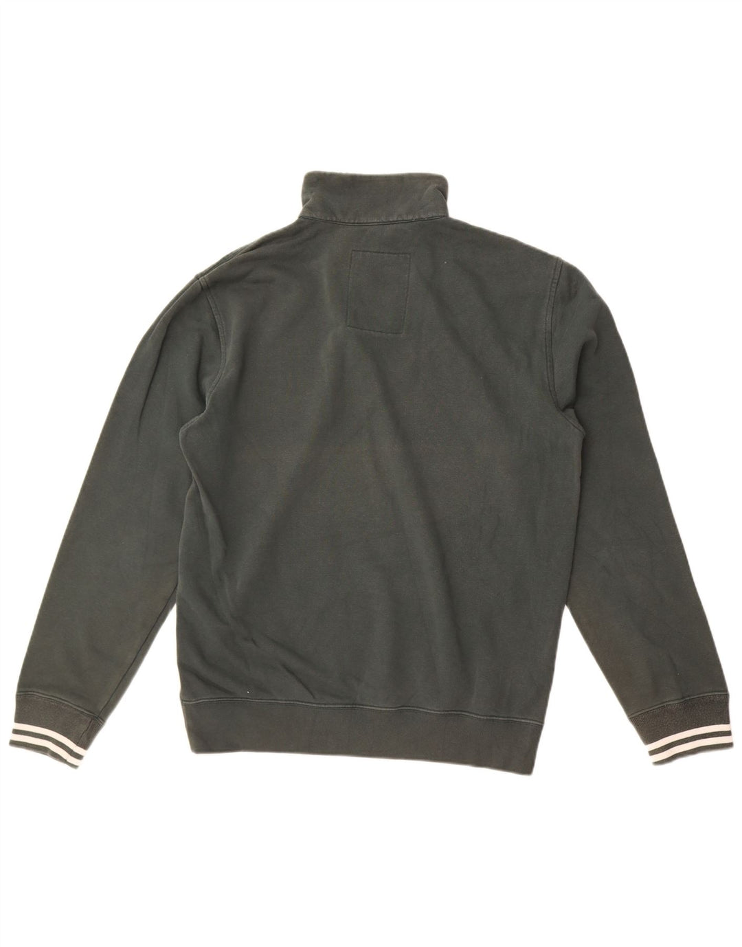 Champion Herre Zip Neck Sweatshirt Jumper Stor Grøn Bomuld