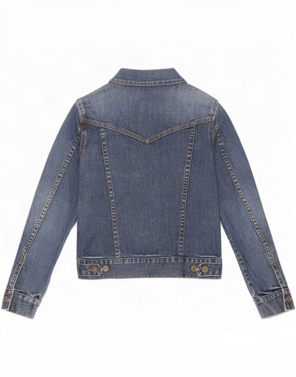 Gap Womens Petite Denim Jacket UK 10 Small Blue Cotton