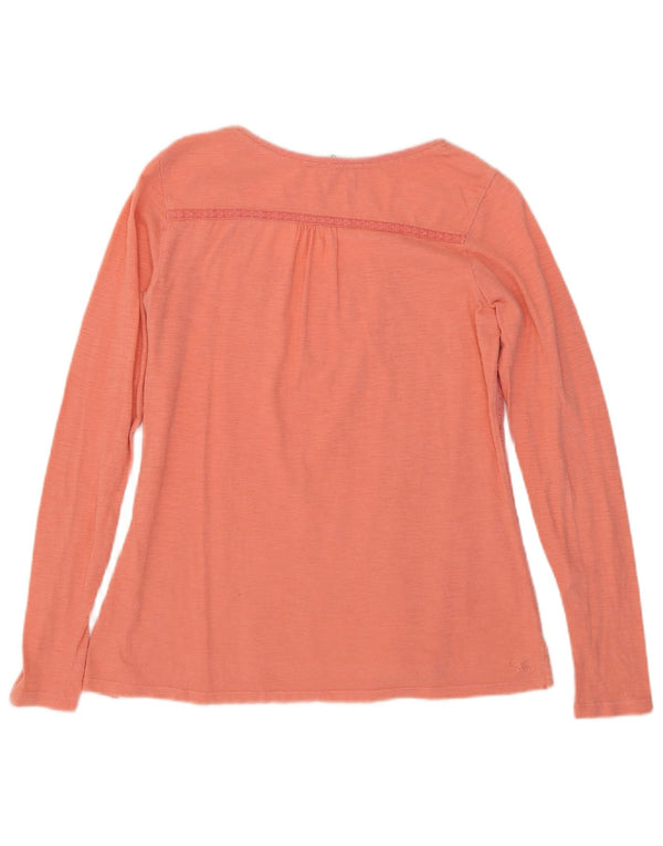 Fat Face Dame Top Langærmet UK 12 Medium Pink Floral Bomuld