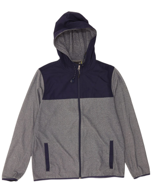 Under Armour Herre hættetrøje med lynlås Large Grå Colourblock Polyester