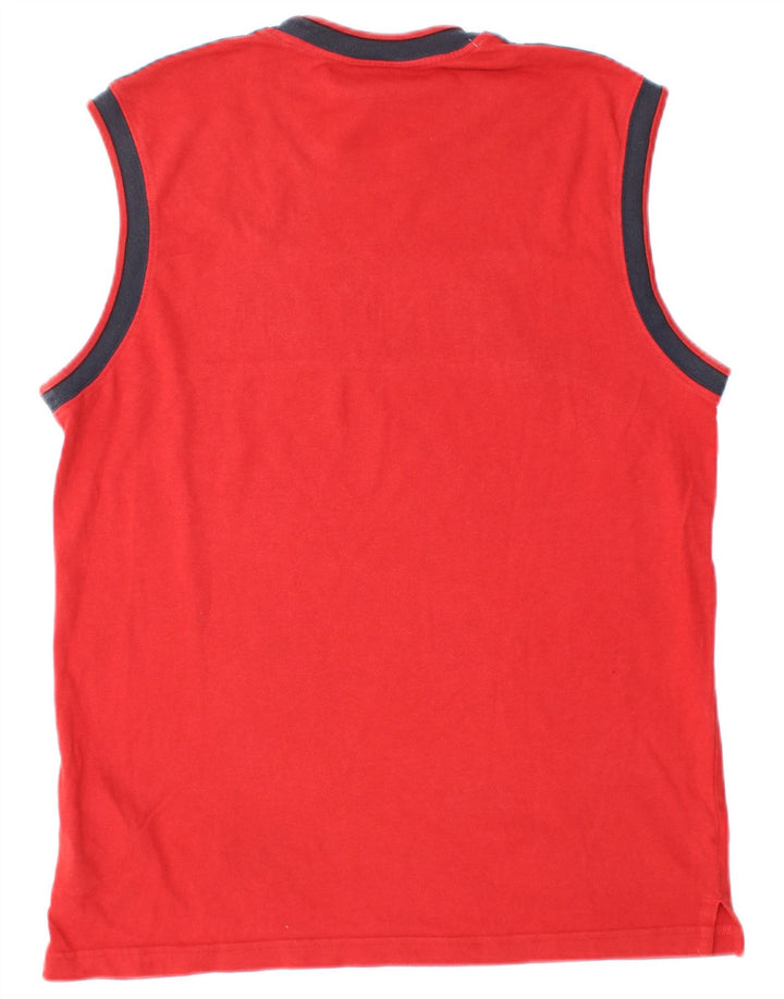 Adidas Herre Grafisk Vest Top Medium Rød Bomuld