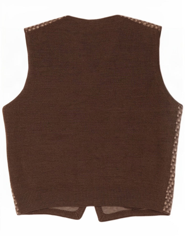 Vintage herrevest Medium Brun Geometric