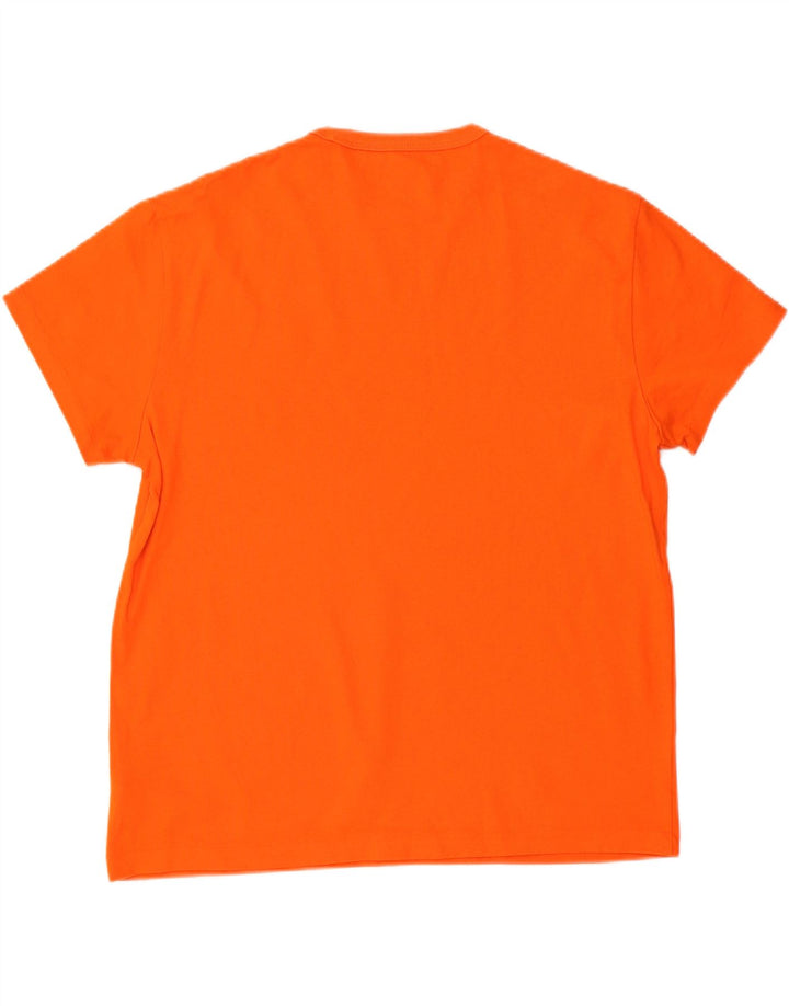 POLO RALPH LAUREN Herre Classic Fit T-Shirt Top Stor Orange Bomuld