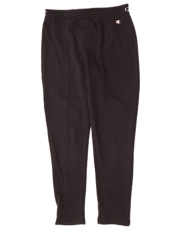 Champion Womens Graphic Tracksuit Trousers UK 10 Small Black