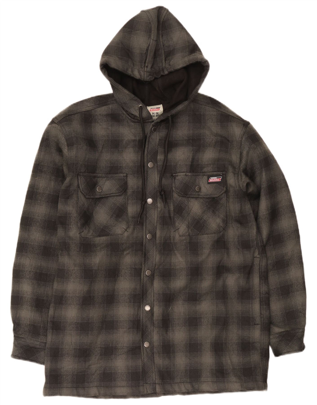 Dickies Lumberjack-skjorte med hætte til mænd UK 38/40 Medium Grey Ternet polyester