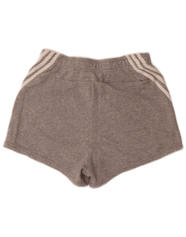 Adidas sportsshorts til kvinder UK 8/10 Small Grey Flecked Bomuld