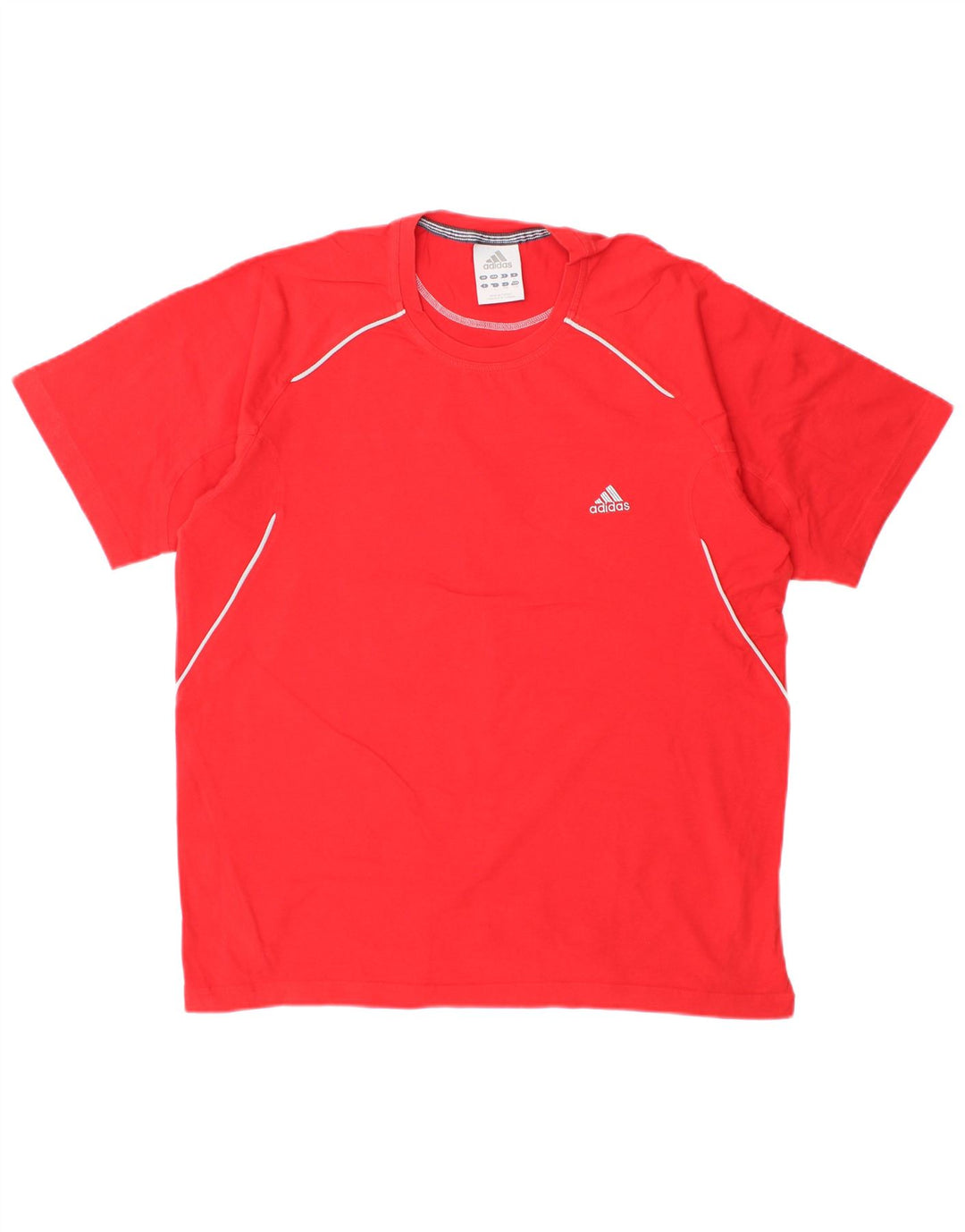 Adidas Herre T-Shirt Top Stor Rød Bomuld