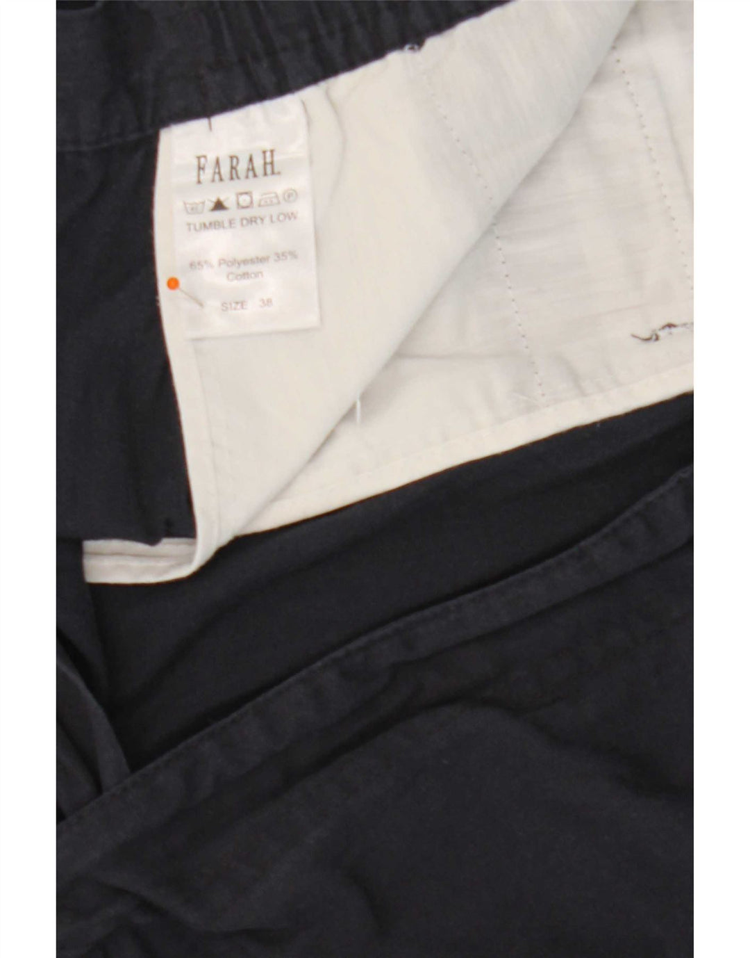 Farah Herre Chino Shorts W38 XL Navy Blue Polyester