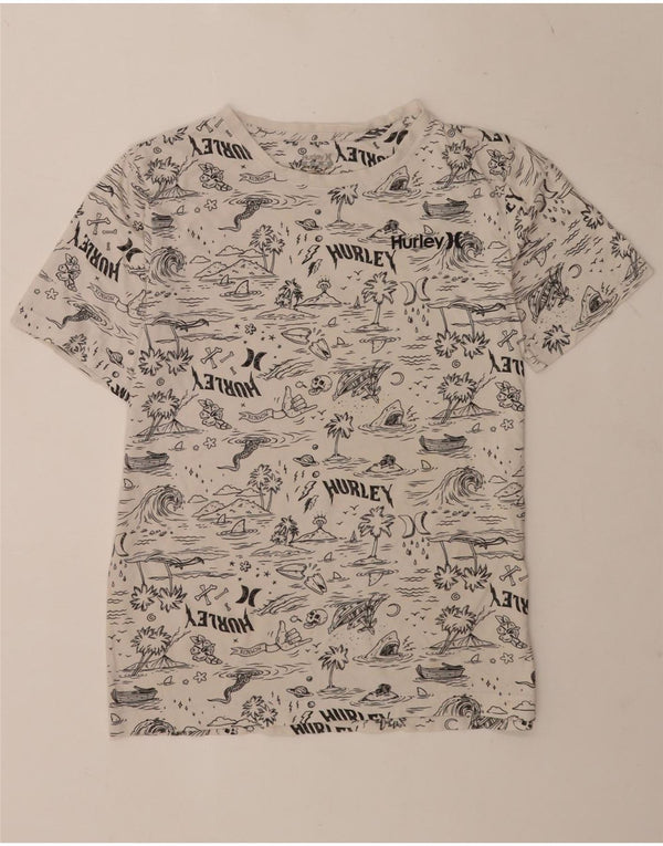 Hurley Boys Grafisk T-Shirt Top 13-14 år XL Hvid
