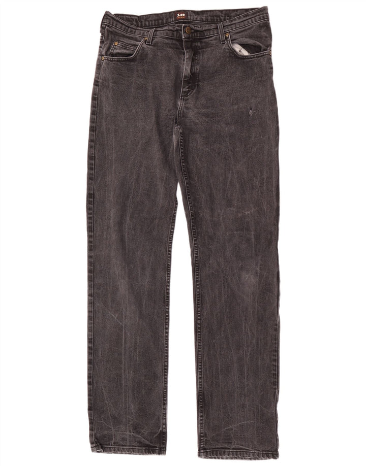 Lee Mens Brooklyn Straight Jeans W36 L36 Sort Bomuld
