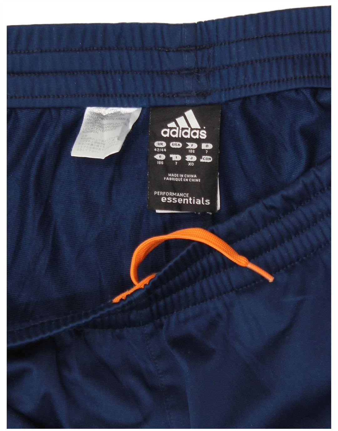 Adidas Træningsdragtsbukser til mænd UK 42/44 Large Navy Blue Polyester