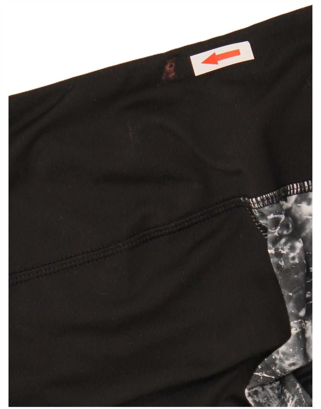 The North Face Kvinders Grafiske Leggings UK 14 Medium Black Colourblock