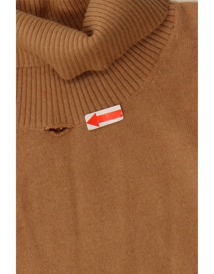 Reiss Dame Rullehalstrøje UK 14 Medium Brun Uld
