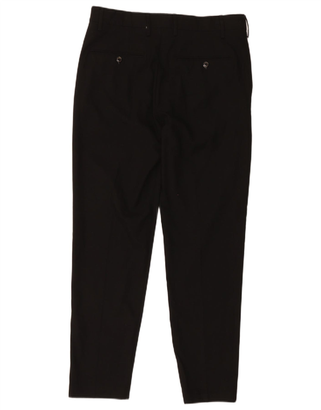 Zara Herre Slim Suit Bukser EU 40 Medium W31 L27 Sort Polyester