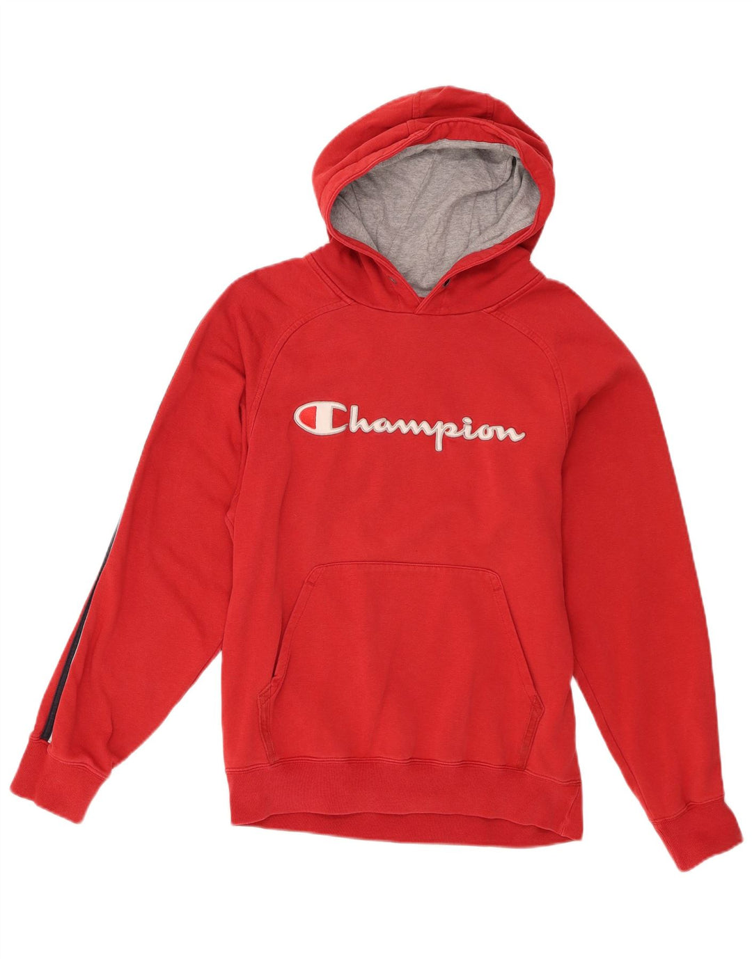 Champion Herre grafisk hættetrøje Jumper Medium Rød Colourblock