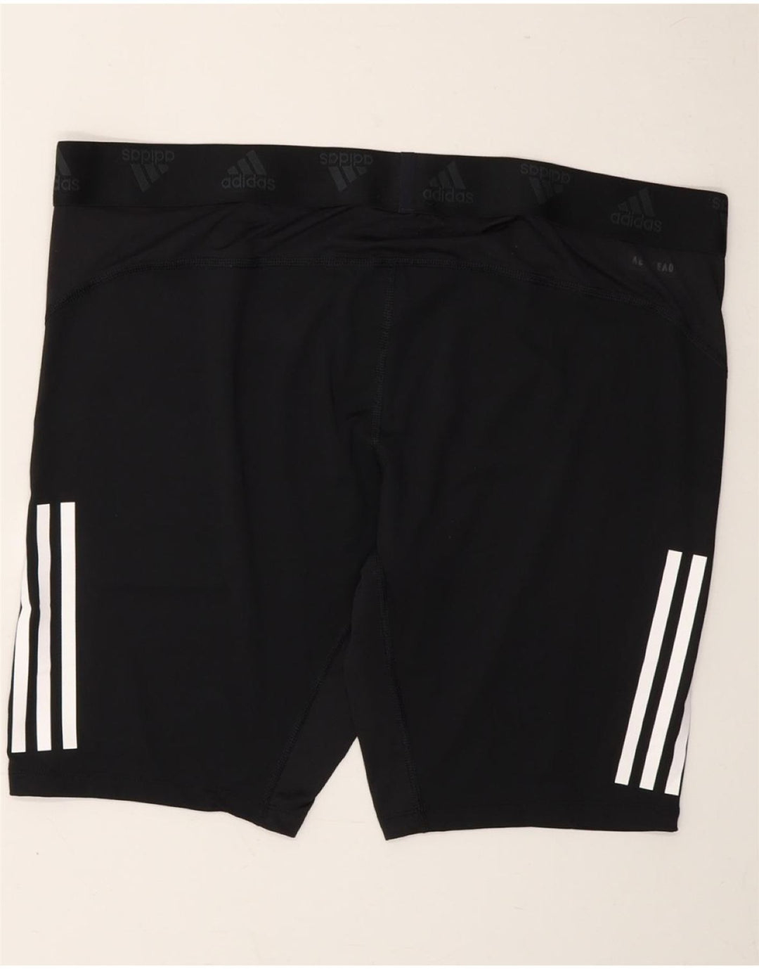 ADIDAS Mens Aeroready Graphic Sport Shorts XL Black Polyester Vintage Adidas and Second-Hand Adidas from Messina Hembry 