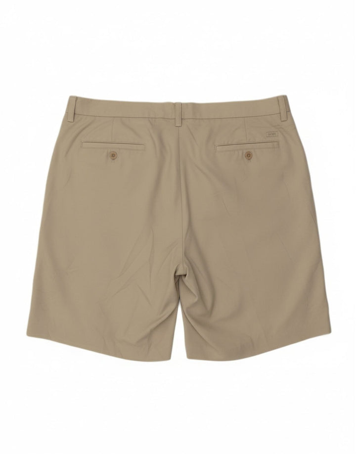 IZOD Mens Chino Shorts W40 XL Beige Polyester