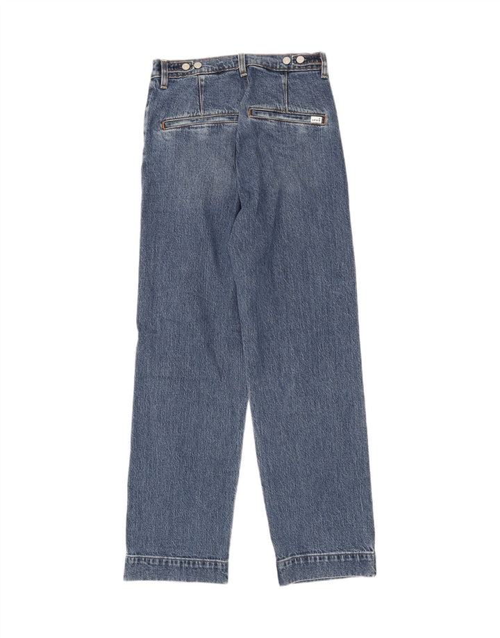 Levi's Dame Ribcage Straight Jeans W26 L29 Blå Bomuld