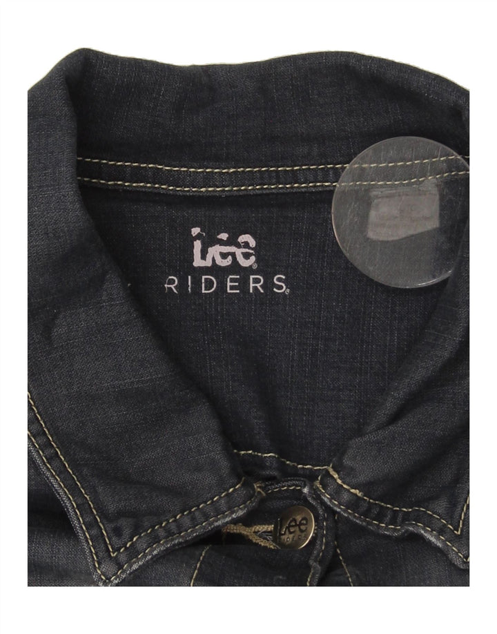 LEE Womens Riders Denim Jacket UK 18 XL Navy Blue Vintage Lee and Second-Hand Lee from Messina Hembry 