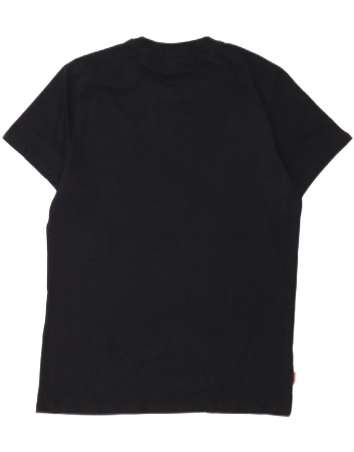 SUPERDRY Herre T-Shirt Top XL Sort Bomuld