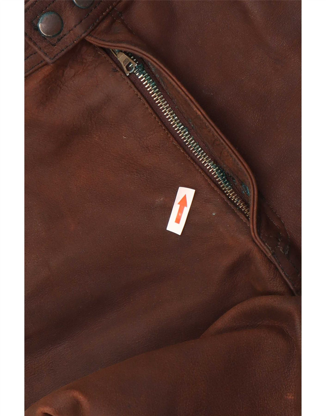 American Eagle Herre lige læderbukser W36 L32 Brun