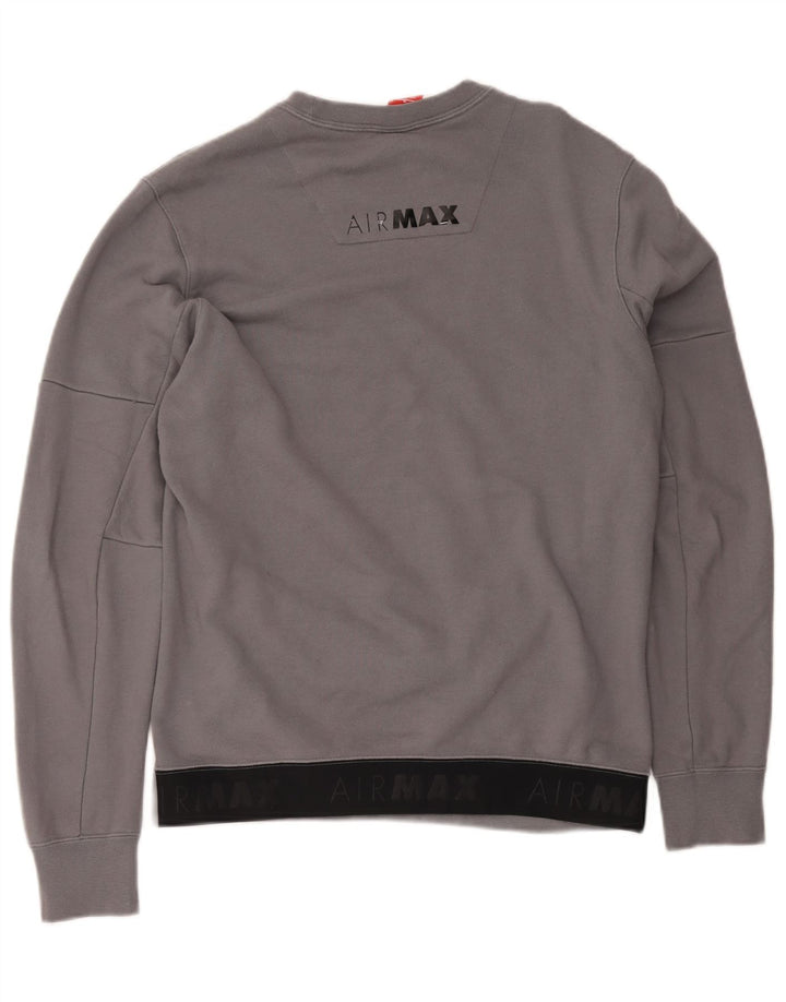 Nike Herre Air Max Graphic Sweatshirt Jumper Medium Grå Bomuld