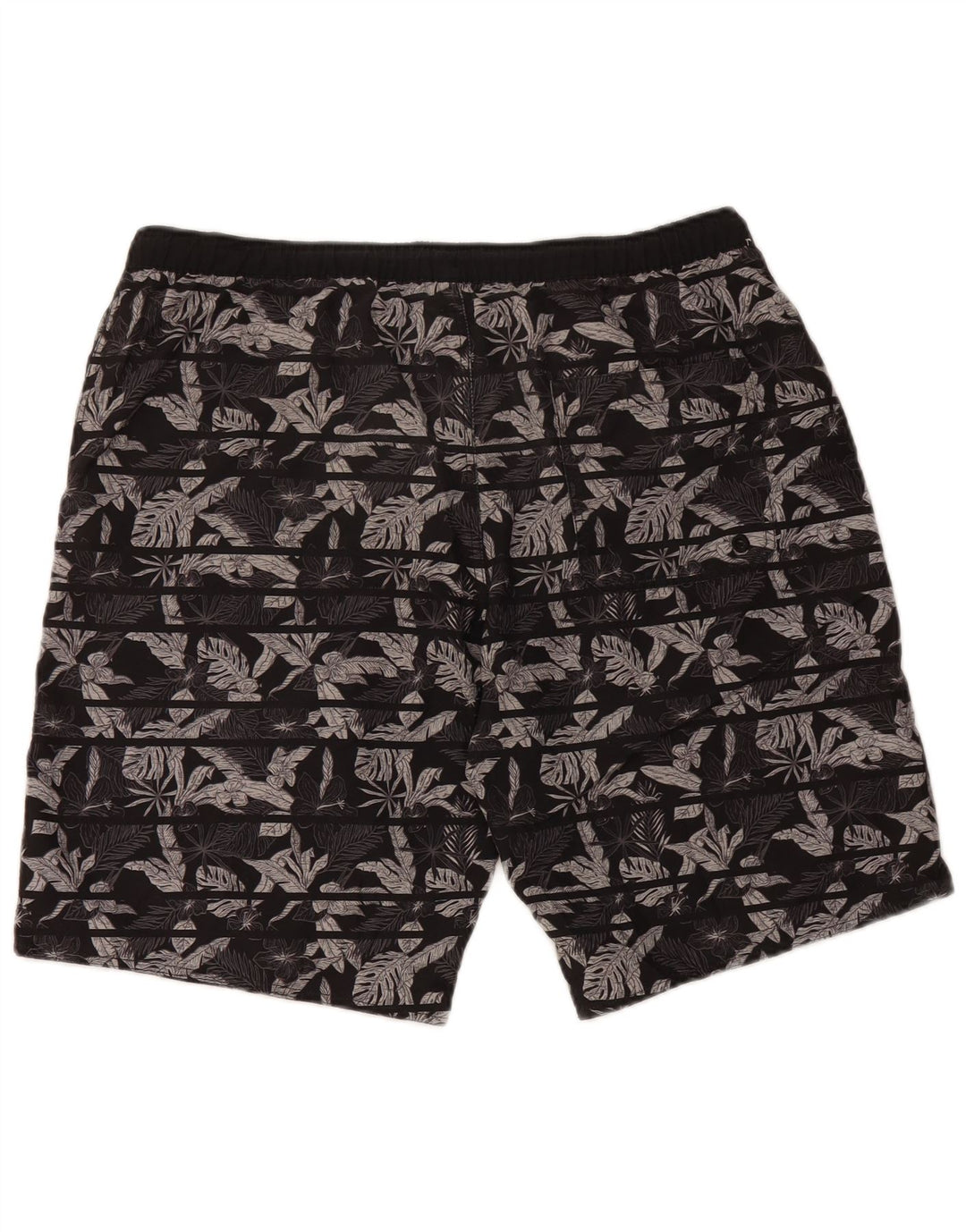 TRIBORD Mens Swimming Shorts Large Black Floral