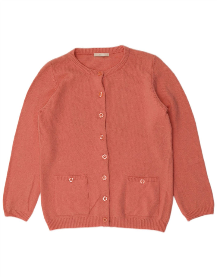 Marks & Spencer Dame Cardigan Sweater UK 14 Large Pink Wool