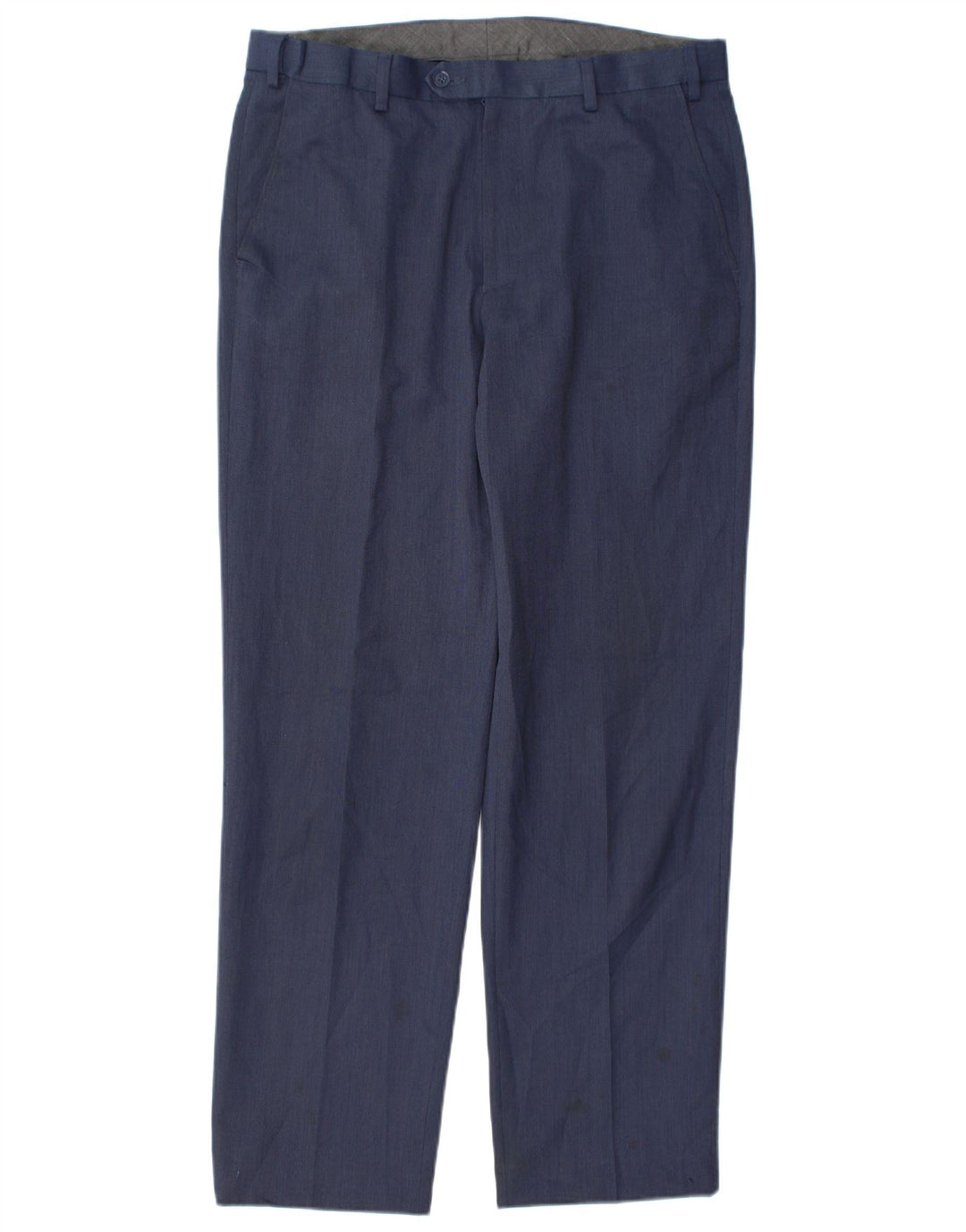 Marks & Spencer Herre Regular Fit Suit Bukser W34 L31 Marineblå polyester