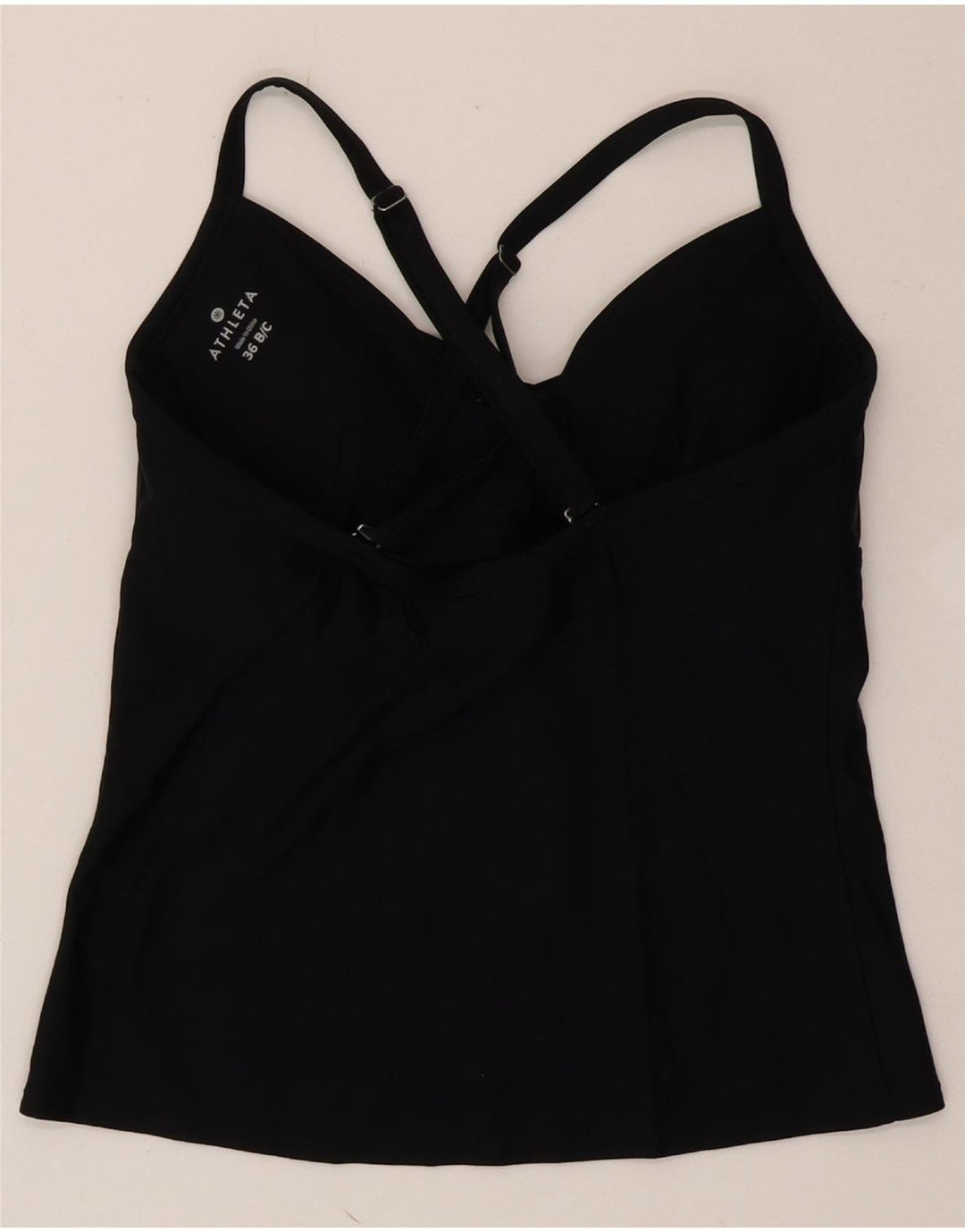 ATHLETA Womens Cami Top EU 36 Small Black Nylon Vintage Athleta and Second-Hand Athleta from Messina Hembry 