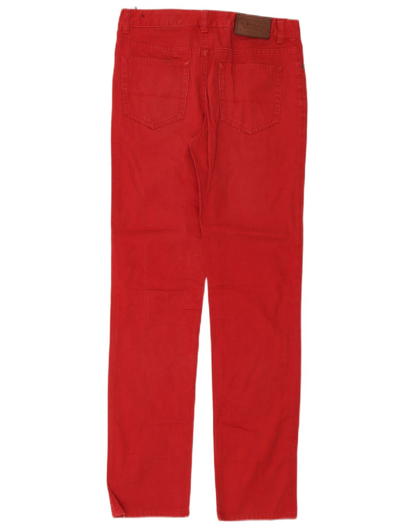 POLO RALPH LAUREN Boys Slim Jeans 13-14 Years W28 L30 Red Cotton