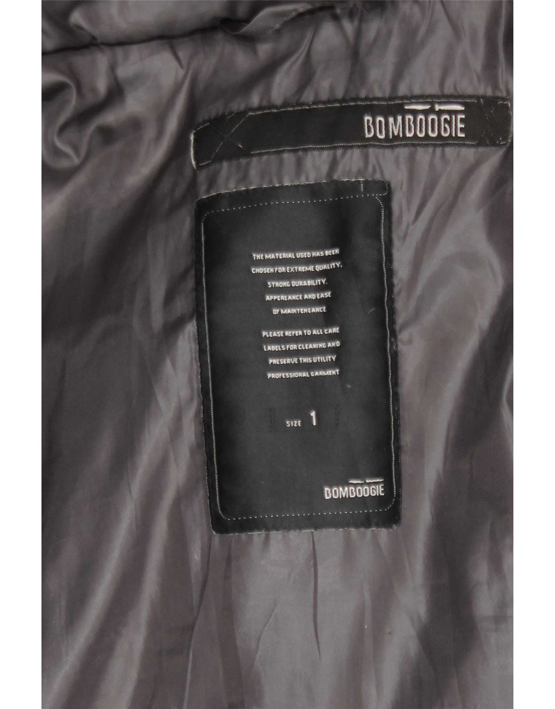 Bomboogie Dame Hætte Oversized Polstret Jakke US 1 XS Grå Polyester