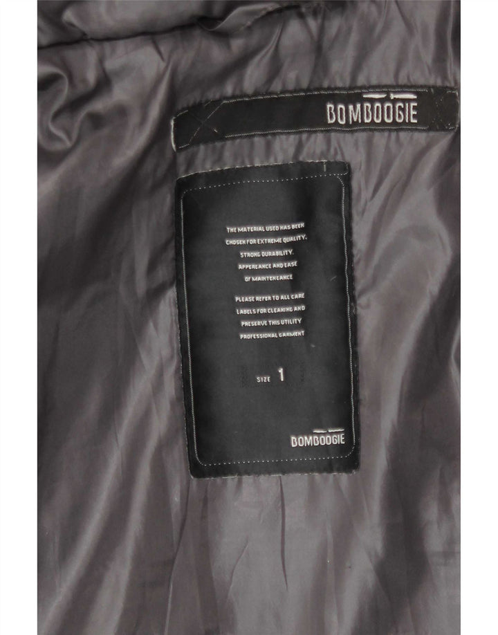 Bomboogie Dame Hætte Oversized Polstret Jakke US 1 XS Grå Polyester