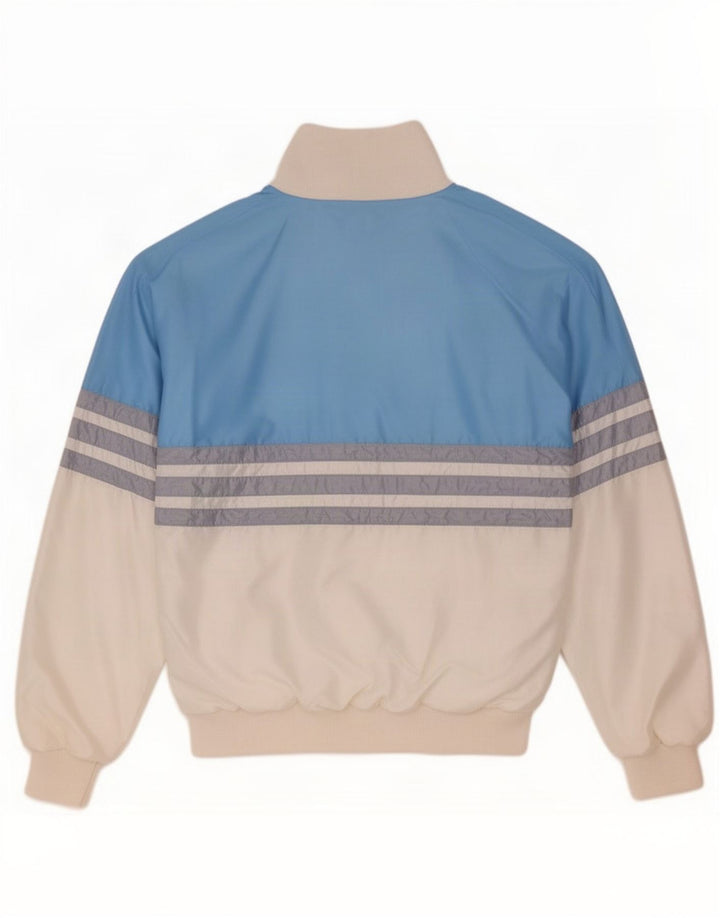 panatta Dame træningsdragt topjakke UK 16 Large Blue Colourblock