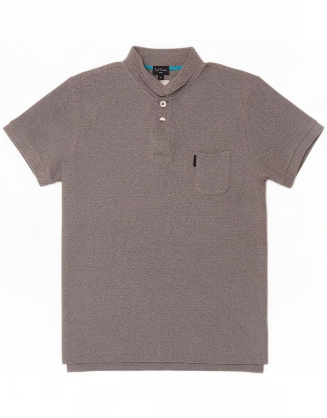 Paul Smith Mens Polo Shirt Medium Grey Cotton