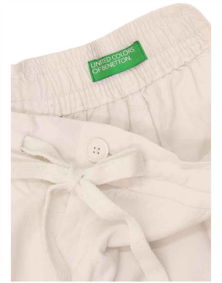 Benetton Chino Shorts til kvinder W28 Medium White