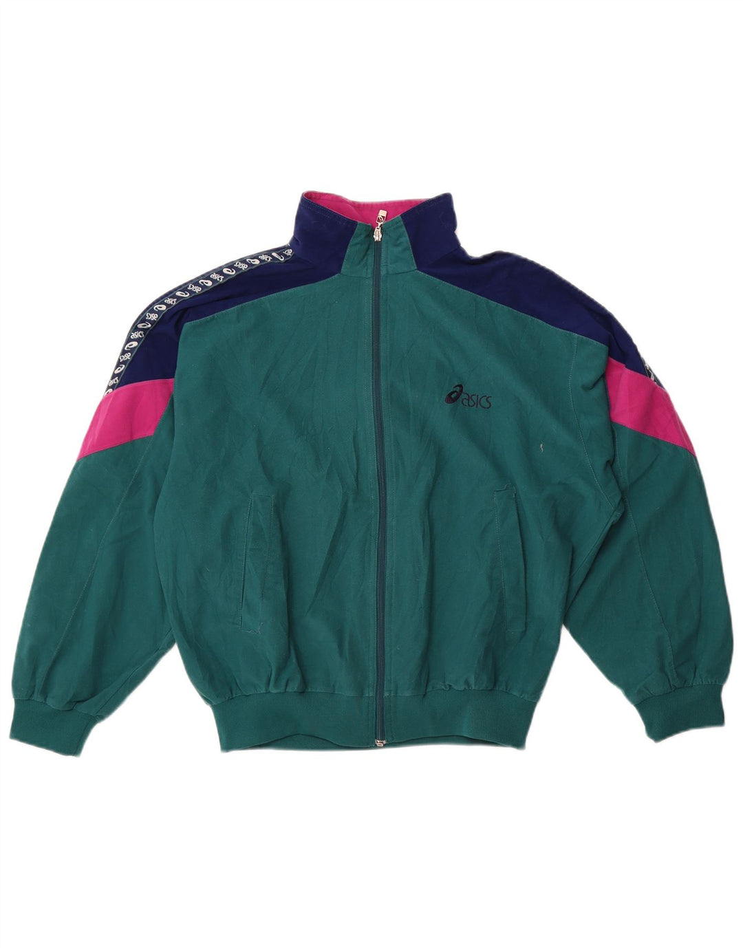 Asics Herre grafisk træningsdragt Topjakke IT 48 Medium Grøn Colourblock