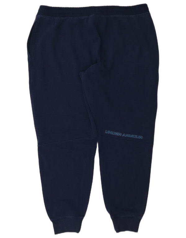 Under Armour Herre grafisk træningsdragt Bukser Joggers 2XL Navy Blue Cotton