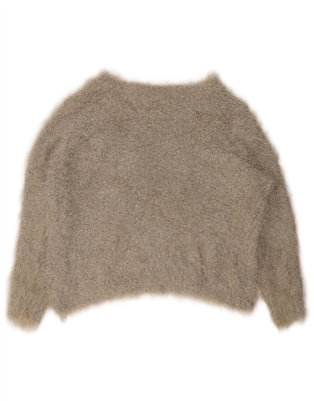 Marks & Spencer Dame Boat Neck Jumper Sweater UK 16 Large Grå Polyester