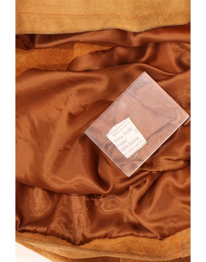 Vintage herre ruskindsjakke IT 52 XL brun cowboy