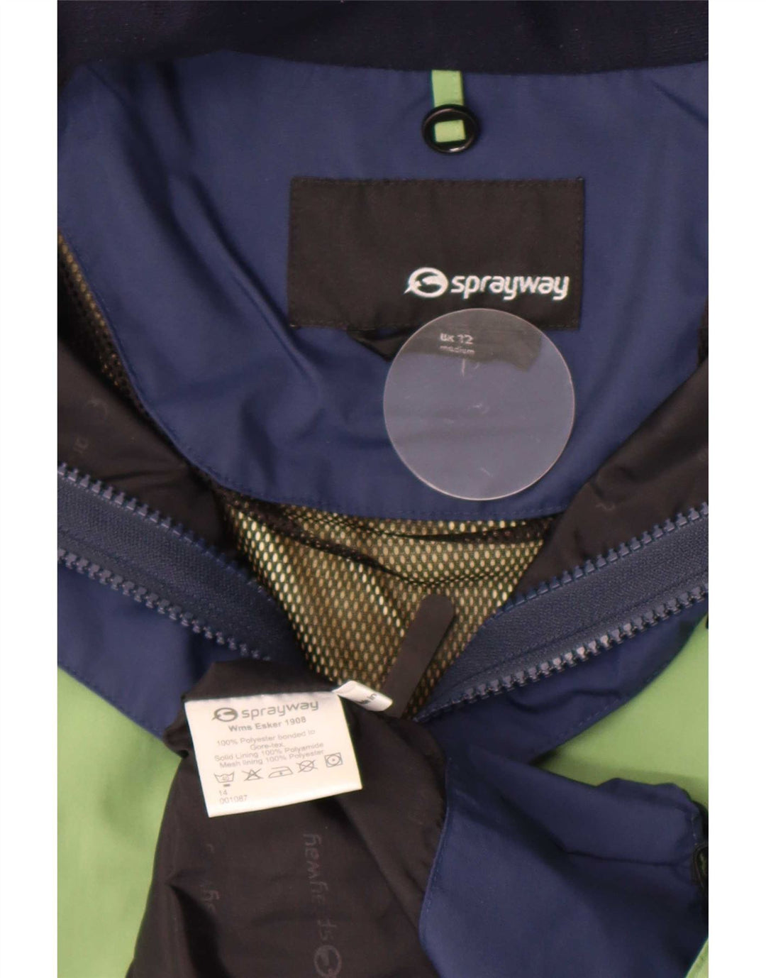 Sprayway Dame Regnjakke UK 12 Medium Grøn Polyester