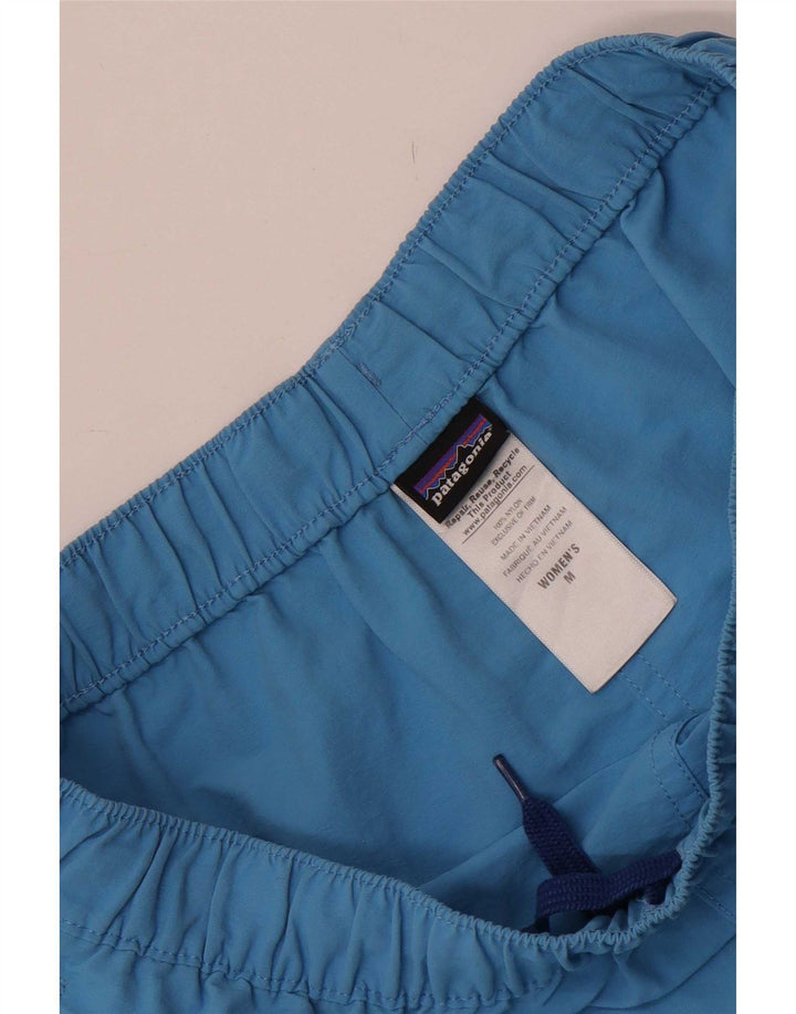 Patagonia Dame Sports Shorts UK 12 Medium Blue Nylon