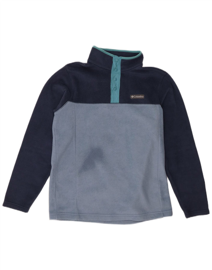 Columbia sweater med lynlås til mænd mellem marineblå farveblok