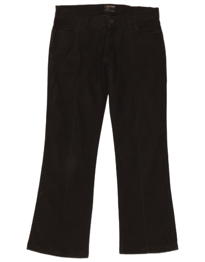 Energe Dame Bootcut Casual Bukser W33 L30 Sort Bomuld