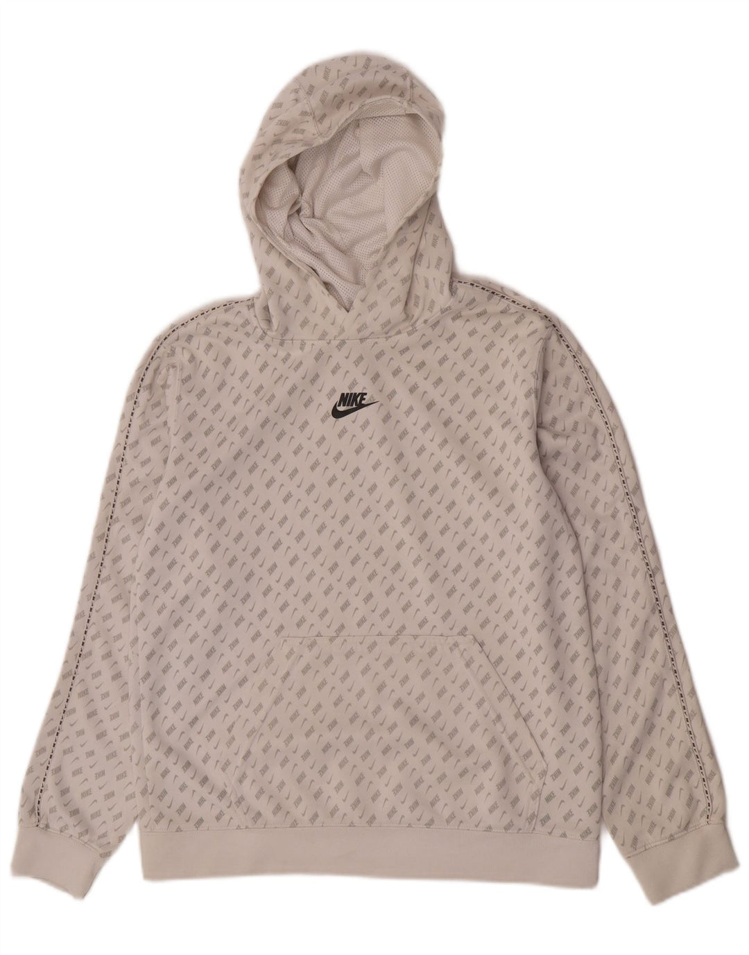 Nike drenge grafisk hættetrøje 13-14 år XL Hvid polyester