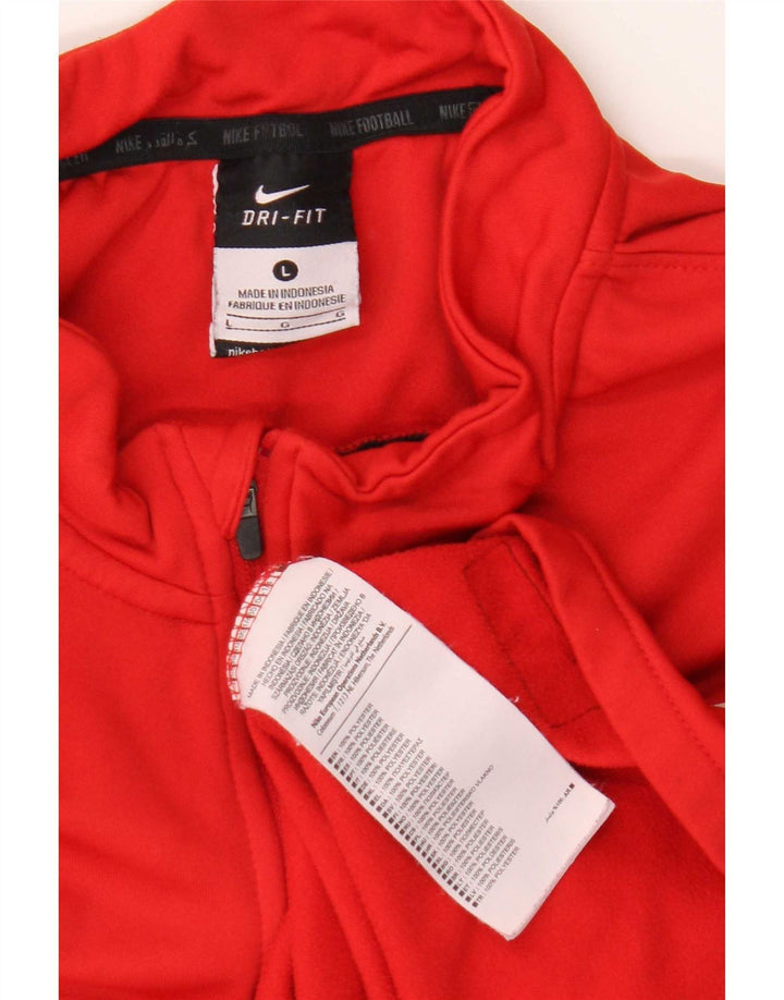 Nike Herre FCA Augsburg Grafisk Pullover Træningsdragt Top Stor Rød Colourblock